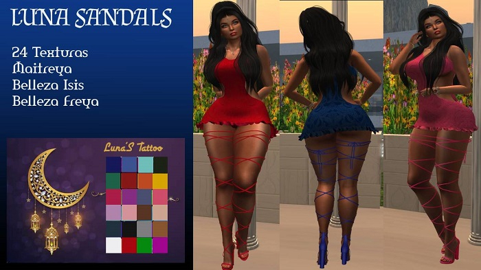 ..Luna'S Tattoo.. Luna Sandals 24 Texturas