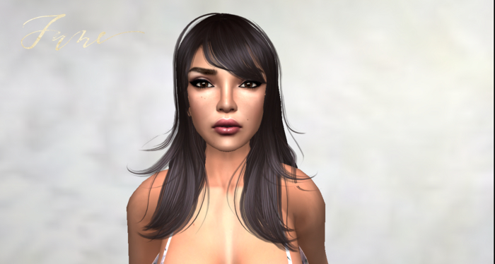 JUNE ~ Hair  Half Long Black