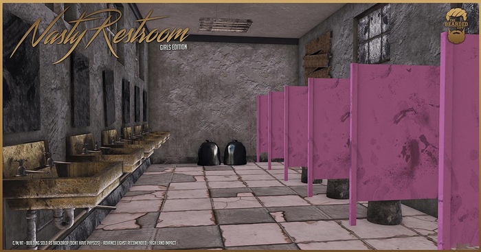 Girls Nasty Restroom - The Bearded Guy