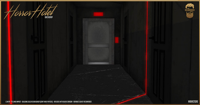 Horror Hotel Backdrop - The Bearded Guy