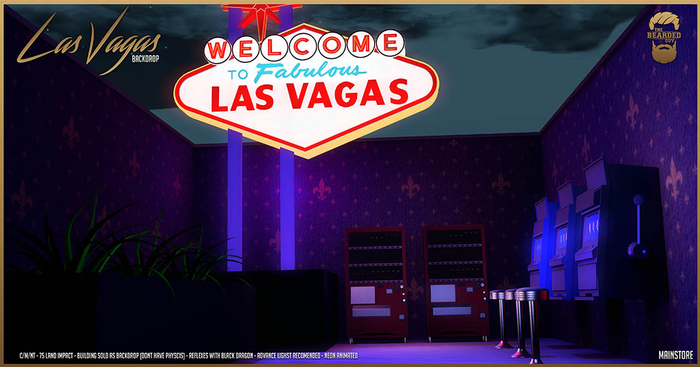 Las Vagas Backdrop - The Bearded Guy