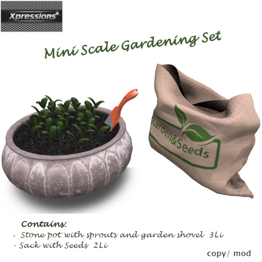 [Xprs] - Mini Scale Gardening Set