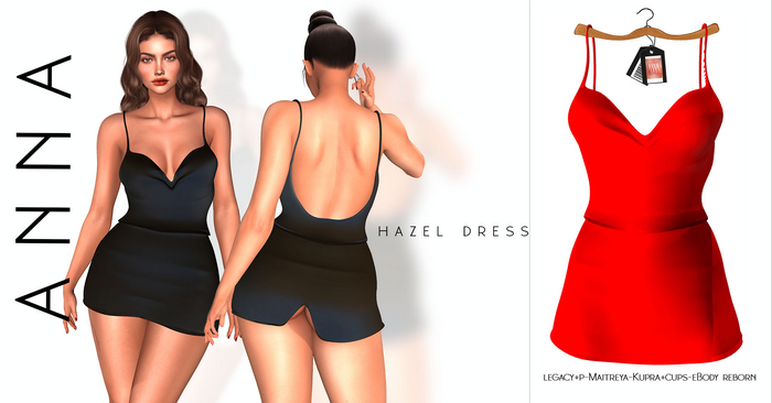ANNA-HAZEL DRESS-RED
