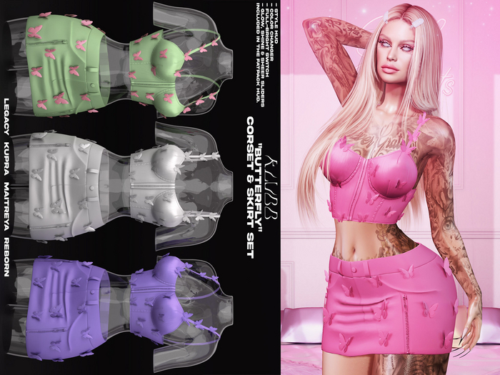 #KLUBB "Butterfly" Corset [Bad Influence]