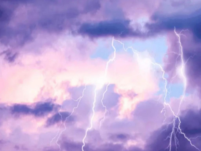 Purple Lightning Clouds Texture