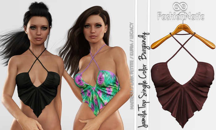 Jamila Top Burgundy - Maitreya Lara, Lara Petite, Kupra Original, Legacy - FashionNatic