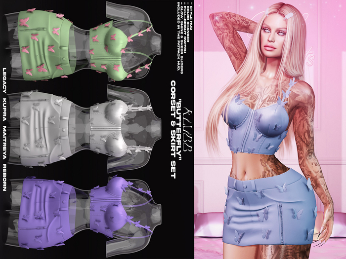 #KLUBB "Butterfly" Corset [Varicose]