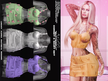 #KLUBB "Butterfly" Skirt [Peachy]