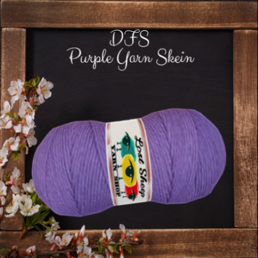 [5] DFS Wool - Purple Yarn Skein