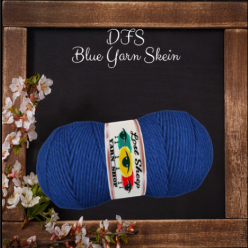 [5] DFS Wool - Blue Yarn Skein