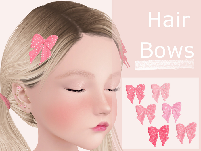 PINK Cutie hair bows