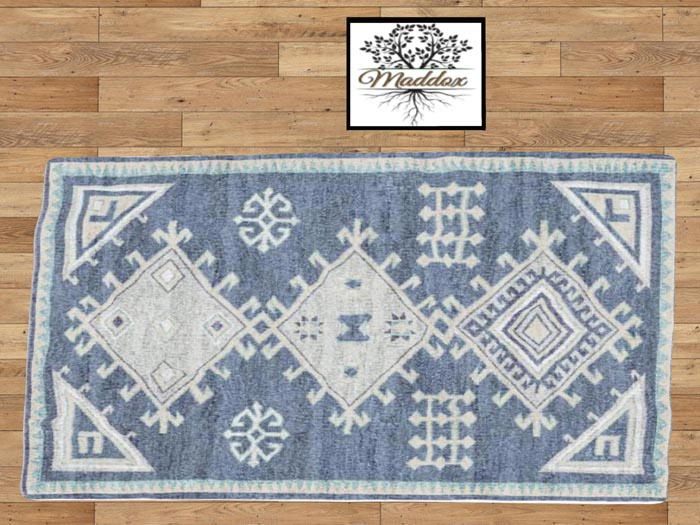 Maddox-Rug- Blue - Primative