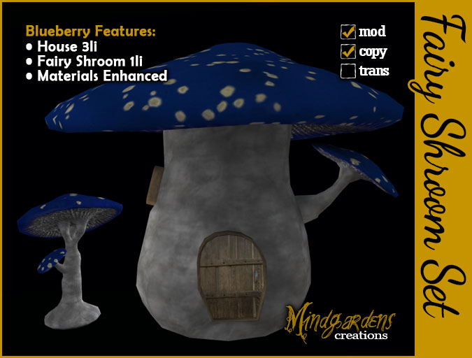 MG - Giant Fairy Mushroom - Blue Top - Copy/Mod