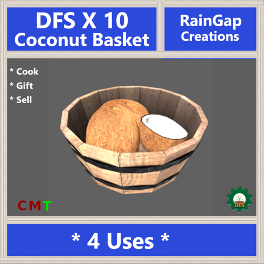 DFS COCONUT BASKET X 10