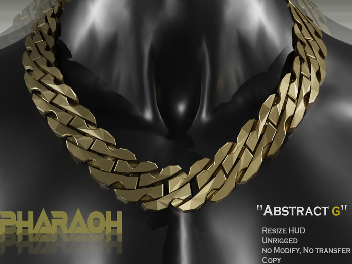 Pharaoh- Abstract Gold Chain