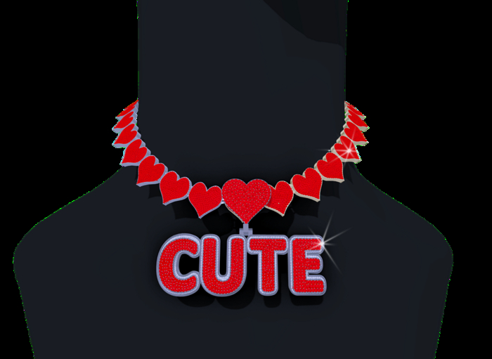 [B7] CHAIN  HEARTCUTE7 ALL RED