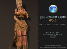[LD] Steampunk GOLD Outfit