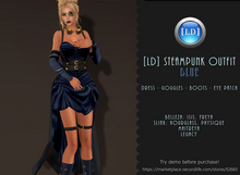 [LD] Steampunk BLUE Outfit