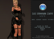 [LD] Steampunk BLACK Outfit