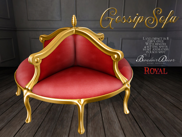 Boudoir-Gossip Sofa Royal