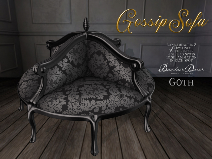 Boudoir-Gossip Sofa Goth