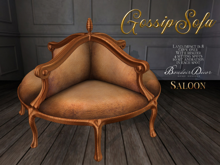 Boudoir-Gossip Sofa Saloon