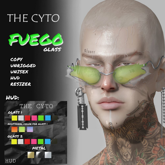 FUEGO GLASS (unrigged+unisex) THE CYTO