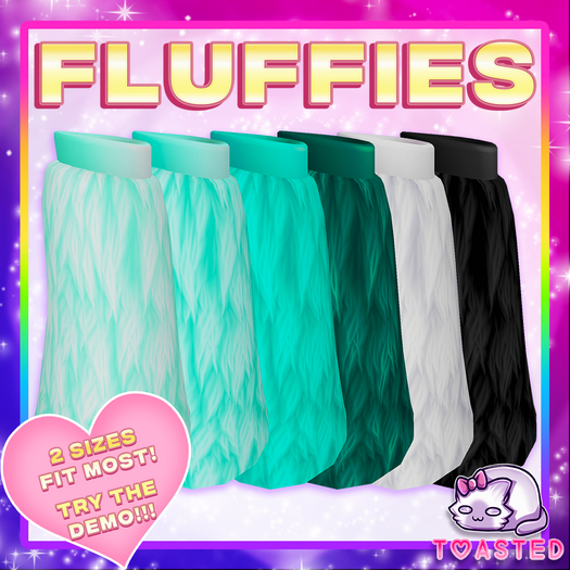 TOASTED // Fluffies TURQUOISE PACK