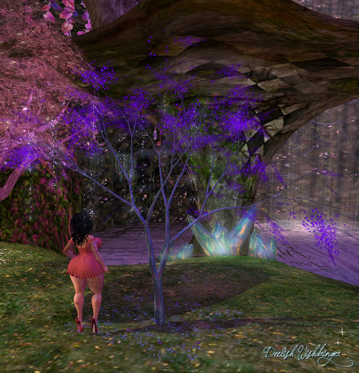 Delicate Black Light Tree