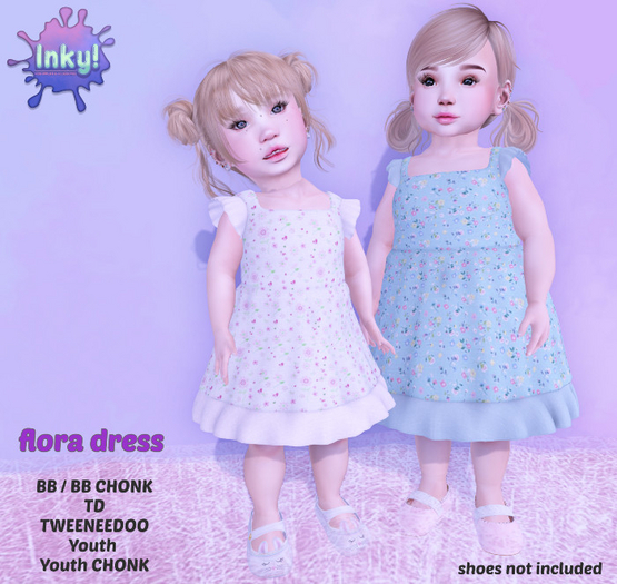 Inky! flora dress FATPACK