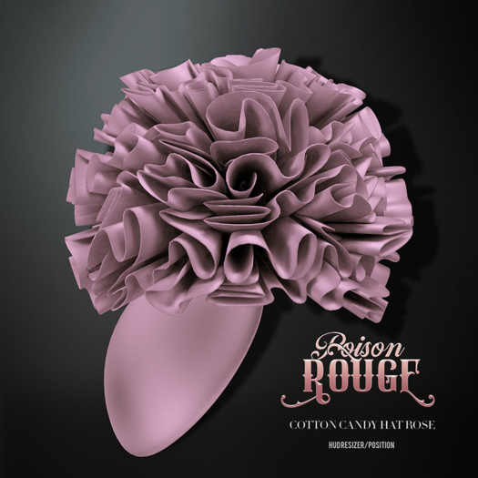 POISON ROUGE Cotton Candy Hat - Rose