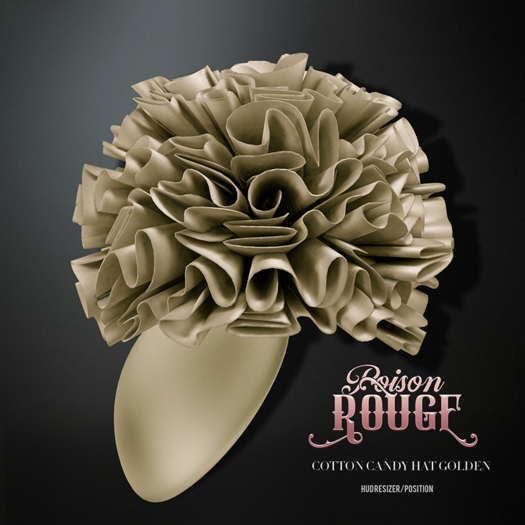 POISON ROUGE Cotton Candy Hat - Golden