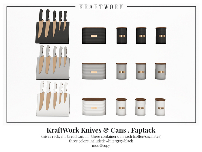 KraftWork Knives & Cans . Fatpack (Add Me)