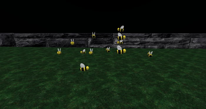 Sweet Bees rotating bee sworm