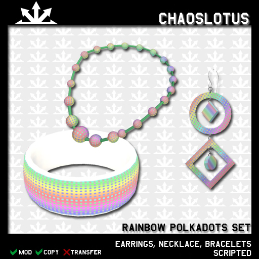 ~CL~ Rainbow Polkadots Set