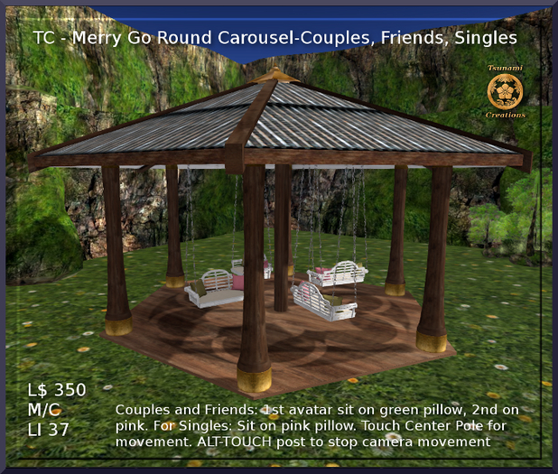 TC - Merry Go Round Carousel-Couples, Friends, Singles