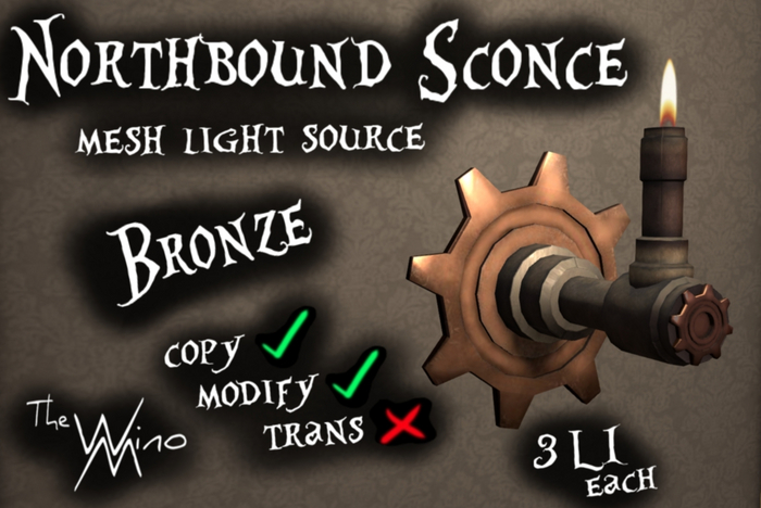 [WM] Northbound Sconce Bronze