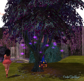 Only 4 Land Impact!~ Breezy Black Light Tree Tall w/ Funky Shroom