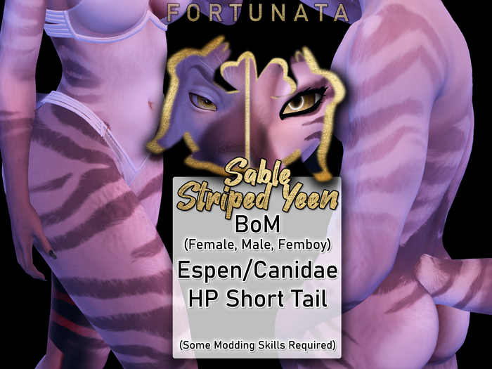 .::F::. Striped Yeen - Sable (Add/Wear to Unpack)
