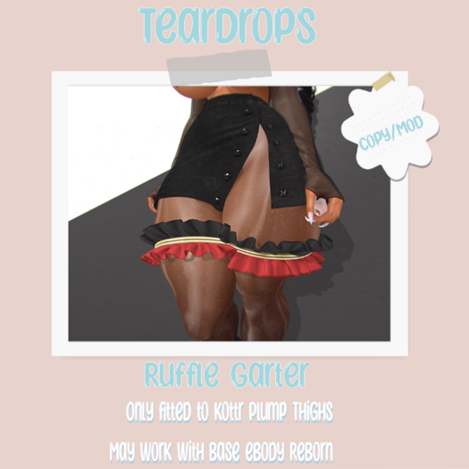 [TearDrops] Ruffle Garter