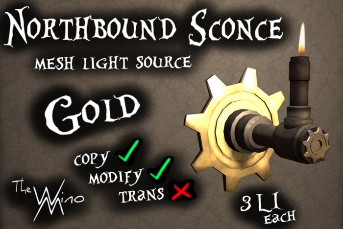 [WM] Northbound Sconce Gold