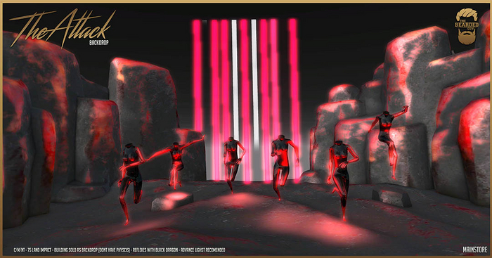 The Attack Backdrop - The Bearded Guy