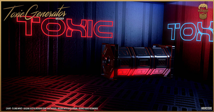 Toxic Generator Backdrop - The Bearded Guy