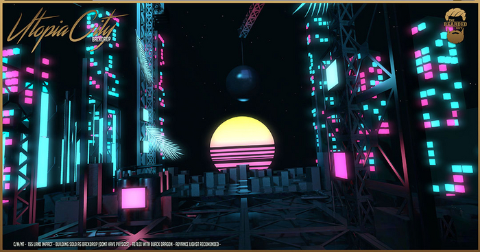 Utopia City Backdrop - The Bearded Guy