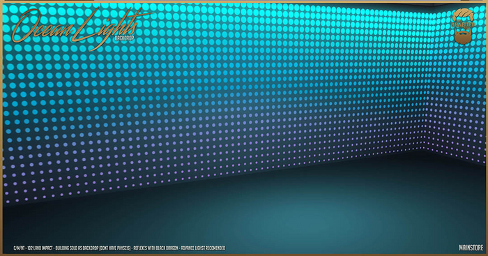 Ocean Lights Backdrop - The Bearded Guy