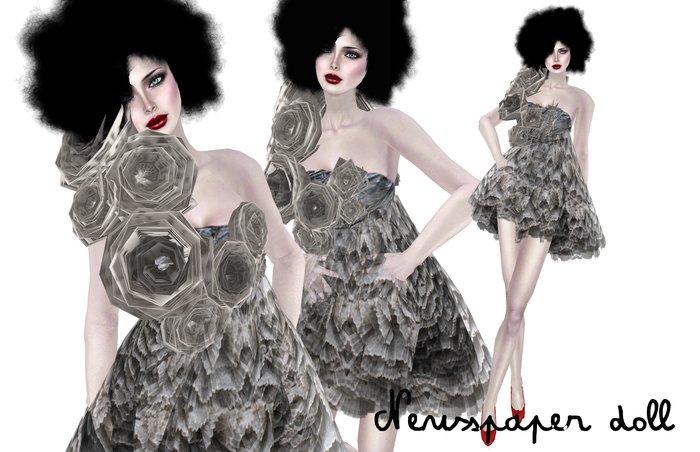 Newspaper doll