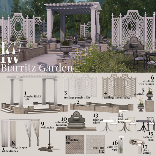 1. KraftWork Biarritz Garden . Gazebo RARE
