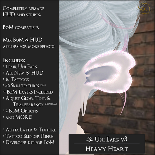 .:Soul:. Uni Ears [v3] - Heavy Heart