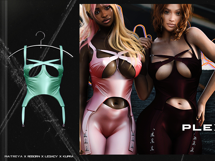 PLX. "NINA" Bustier // Teal //