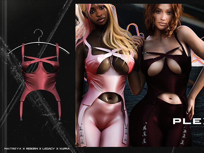 PLX. "NINA" Bustier // Maroon  //